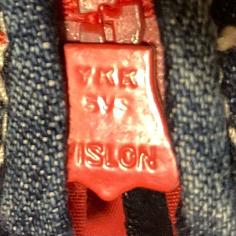 Calvin Klein Jeans Vintage Denim/Red Quilted Reversible‎ Vest | Gilet - Picture 8 of 11